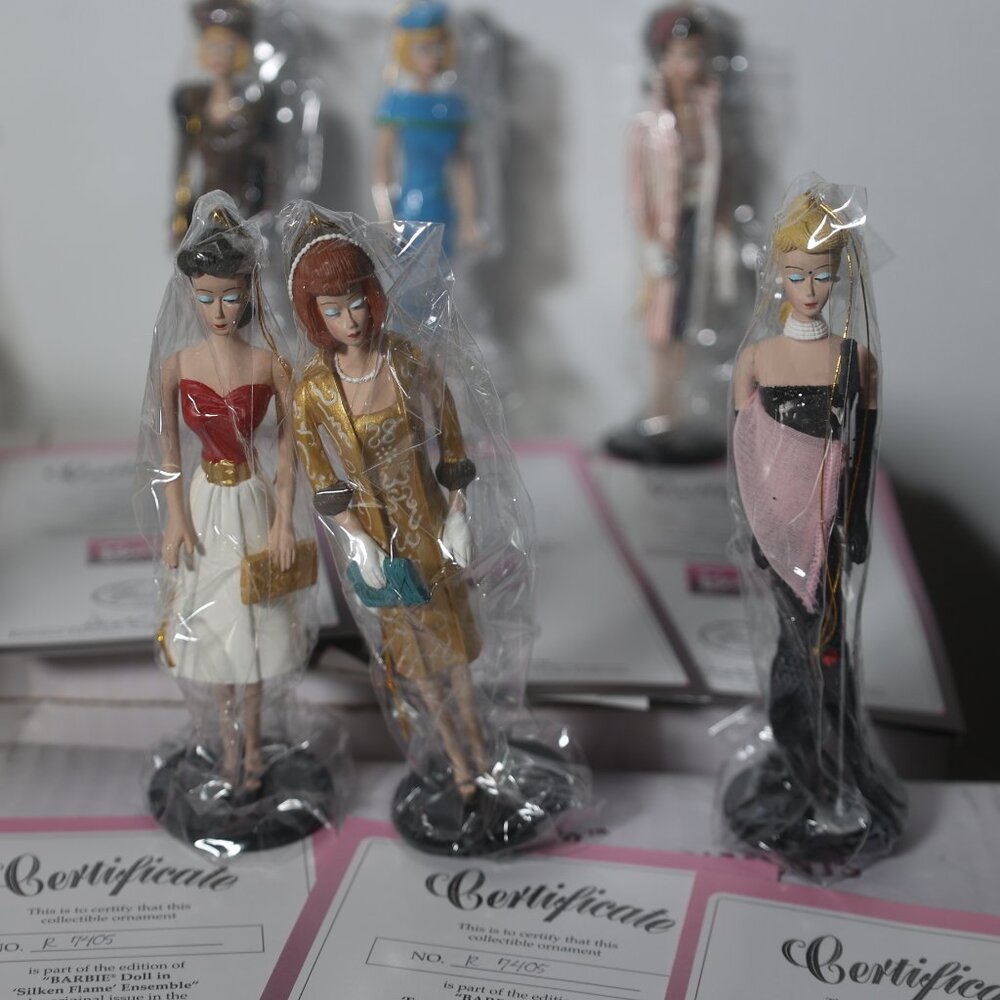 1995 Ashton-Drake Barbie Classic Ornaments Set of 12 with COAs - Picture 4 of 7
